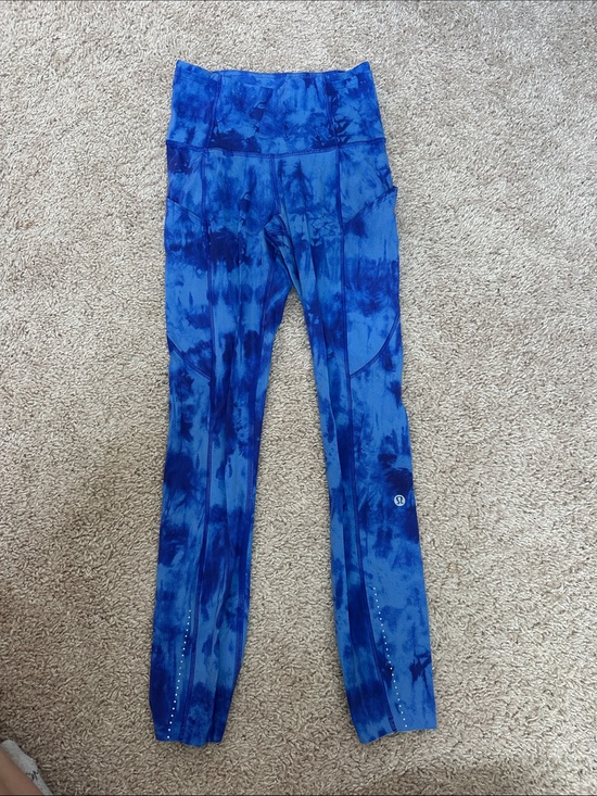 lululemon athletica Pants - lululemon athletica Blue Tie-Dye Leggings